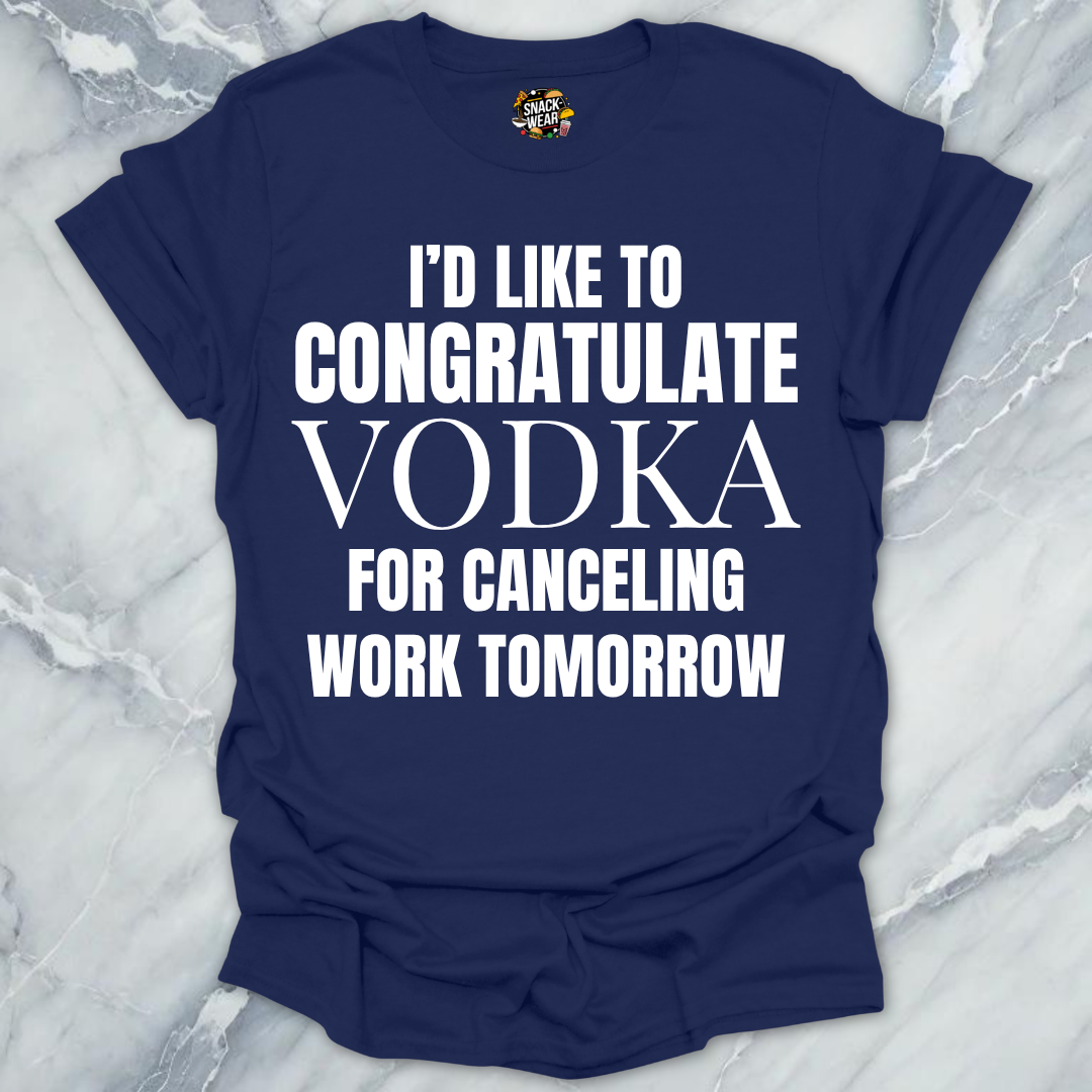 Congratulate Vodka T-Shirt