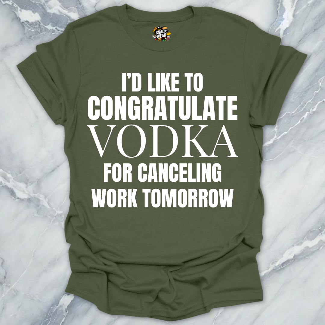 Congratulate Vodka T-Shirt