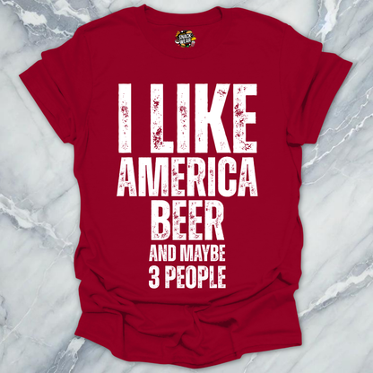 Beer America 3 People T-Shirt