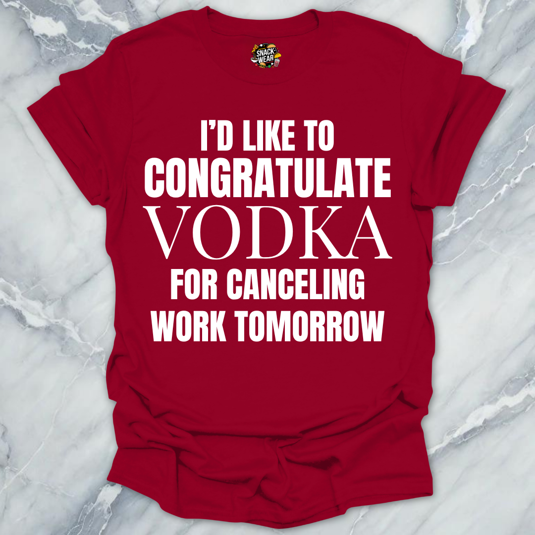 Congratulate Vodka T-Shirt