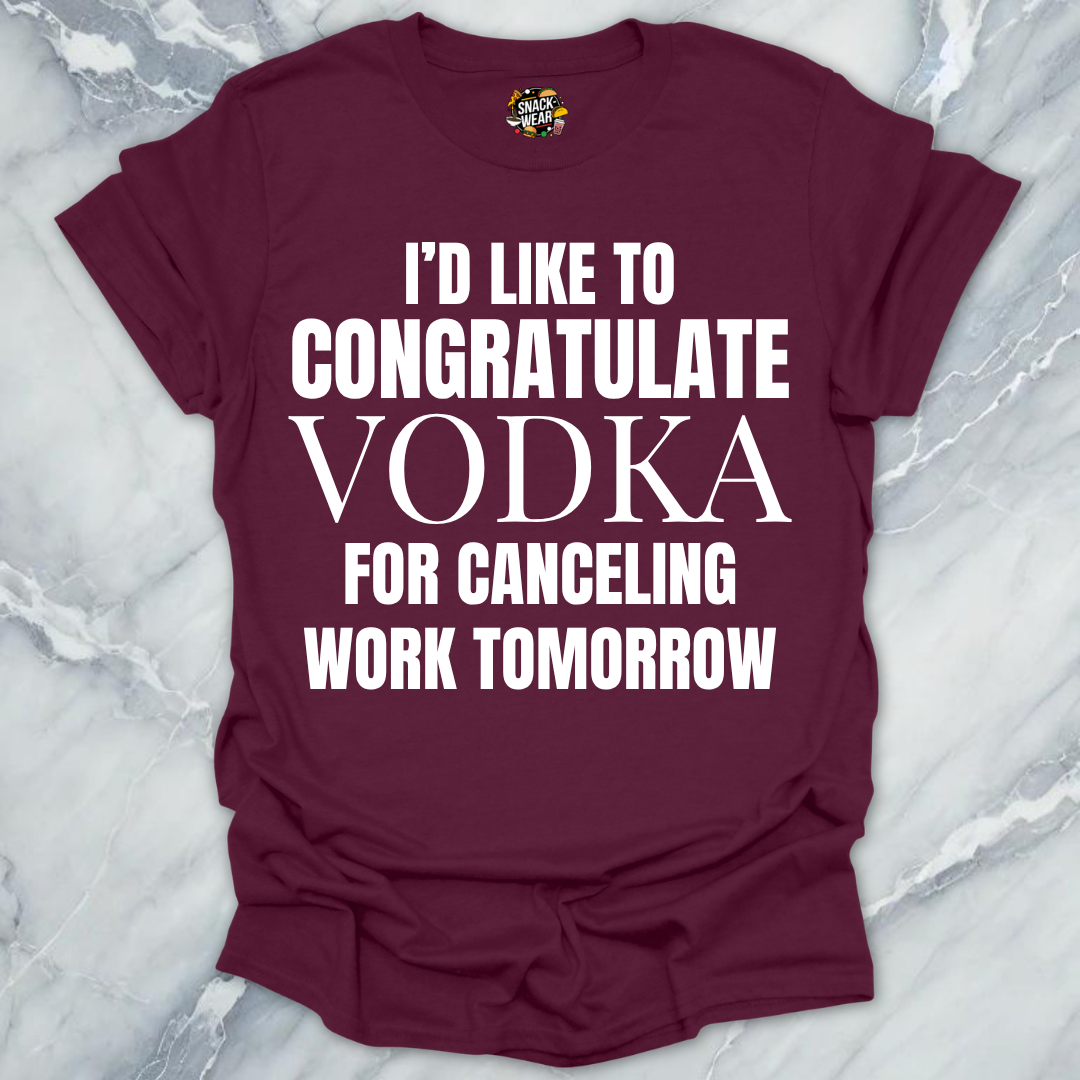 Congratulate Vodka T-Shirt