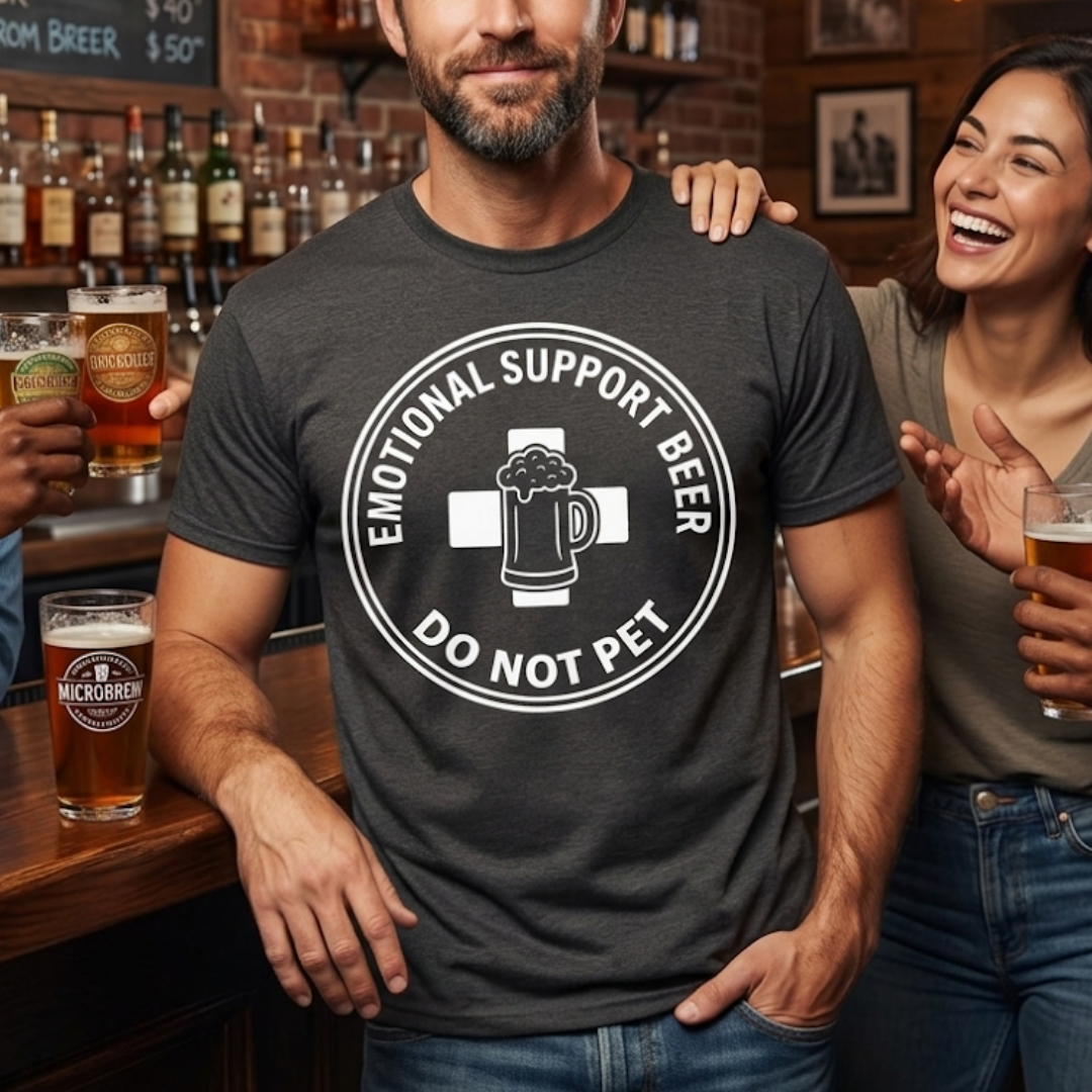 Emotional Support Beer T-Shirt