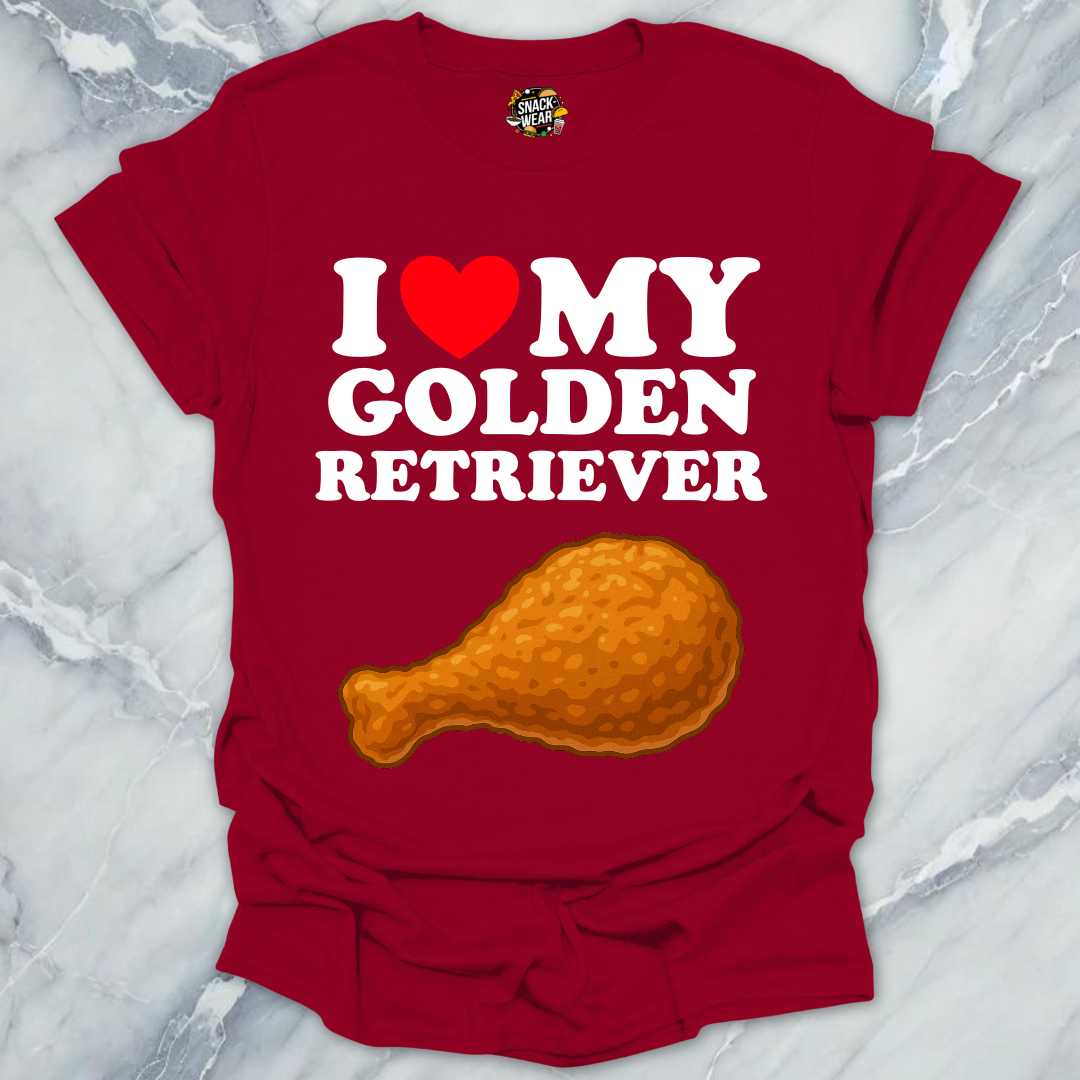 I Love My Golden Retriever T-Shirt