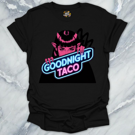 Goodnight Taco Neon Devil T-Shirt