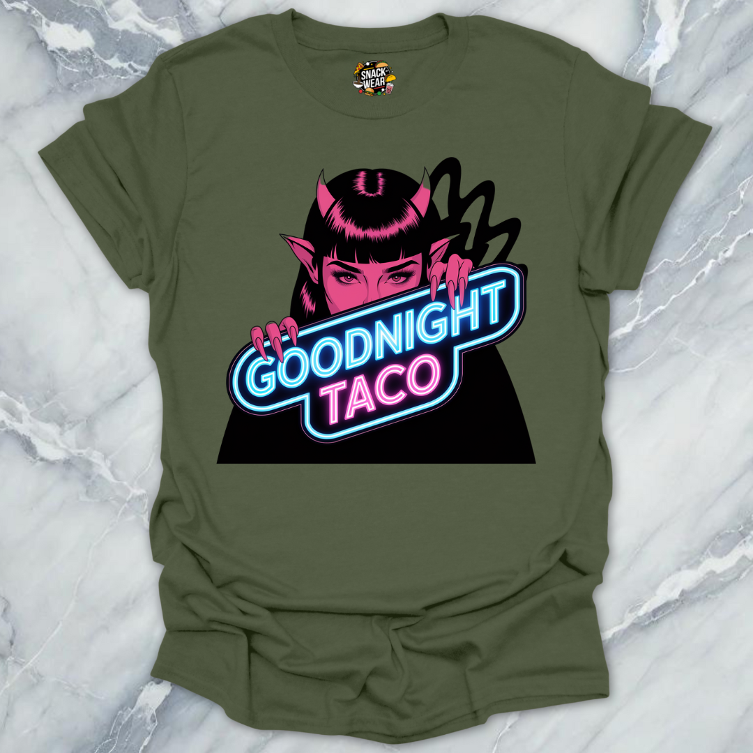 Goodnight Taco Neon Devil T-Shirt