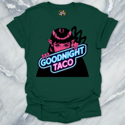 Goodnight Taco Neon Devil T-Shirt