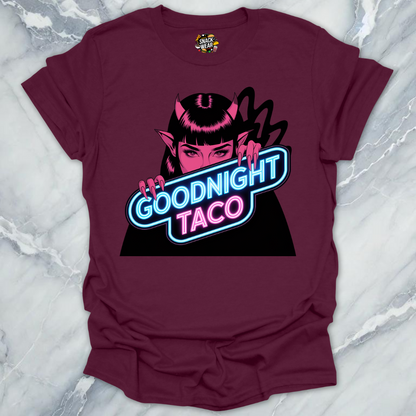 Goodnight Taco Neon Devil T-Shirt