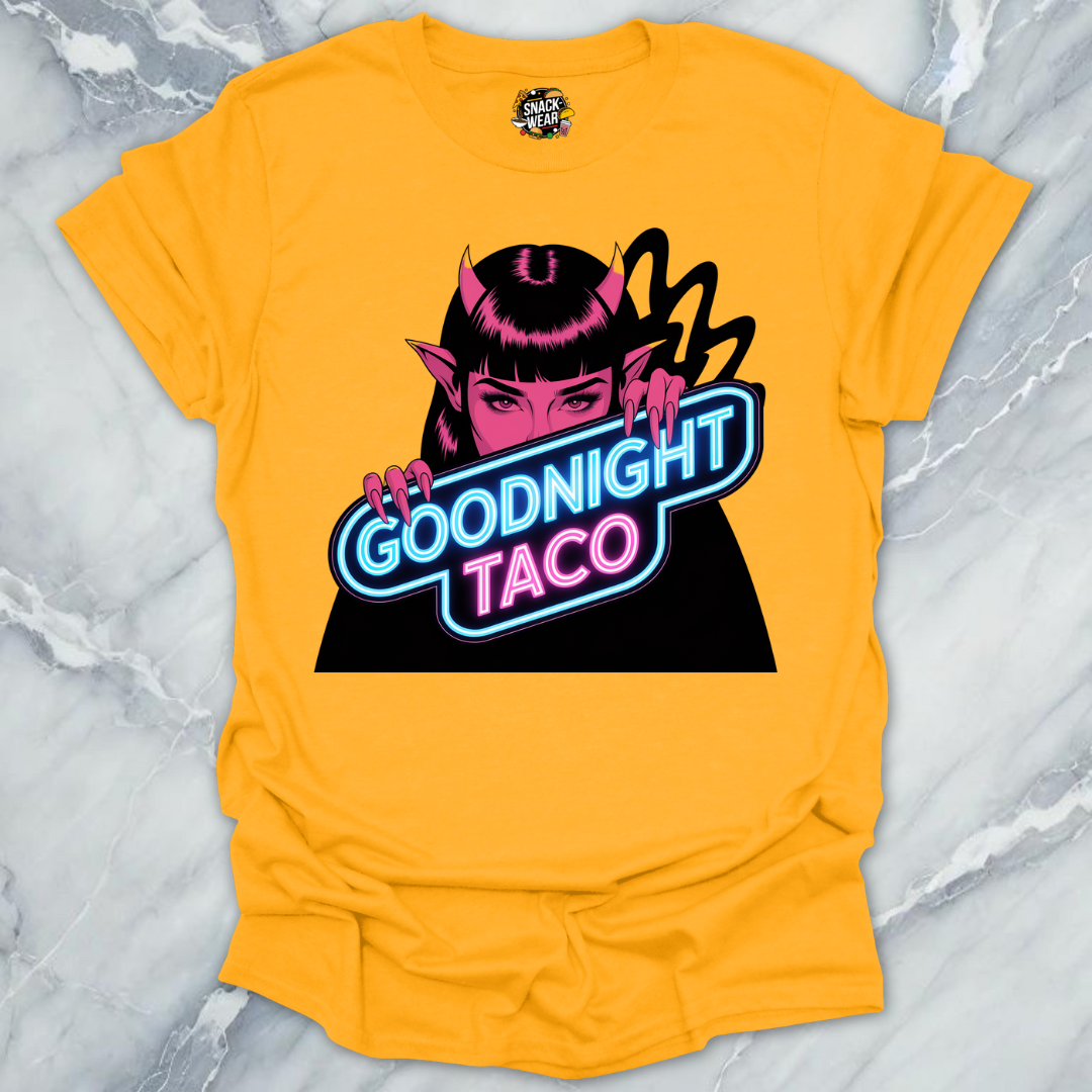 Goodnight Taco Neon Devil T-Shirt