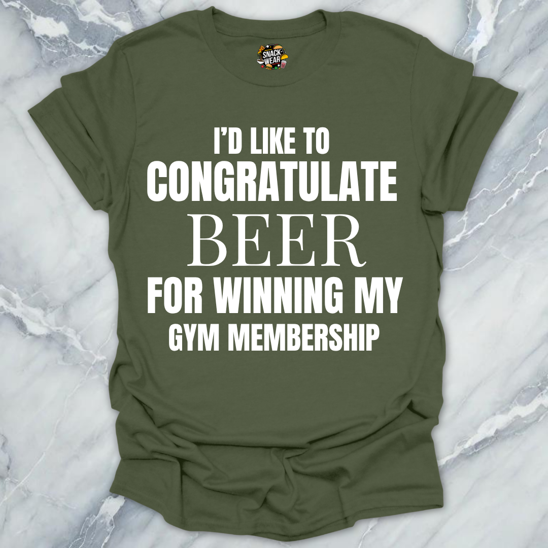 Congratulate Beer Gym T-Shirt