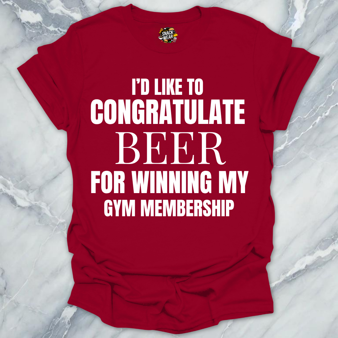 Congratulate Beer Gym T-Shirt