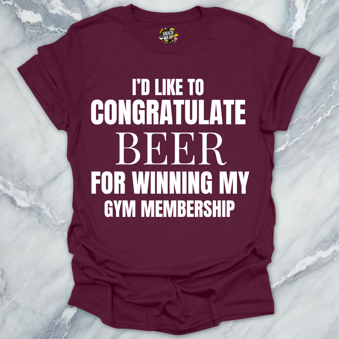 Congratulate Beer Gym T-Shirt
