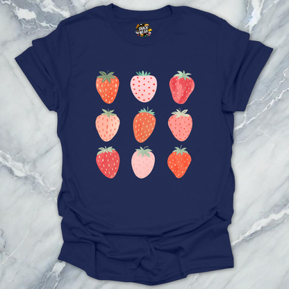 Berry Grid – Cute Summer Strawberry T-Shirt