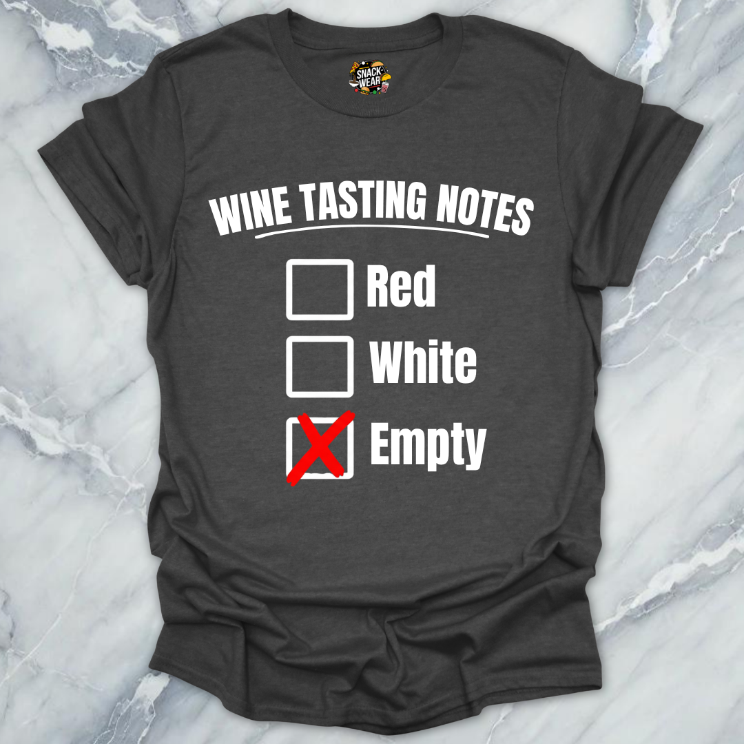 Wine Tasting Notes T-Shirt