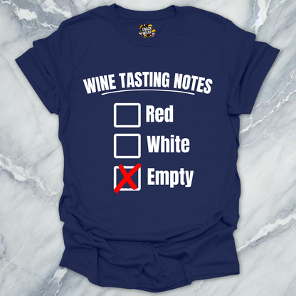 Wine Tasting Notes T-Shirt