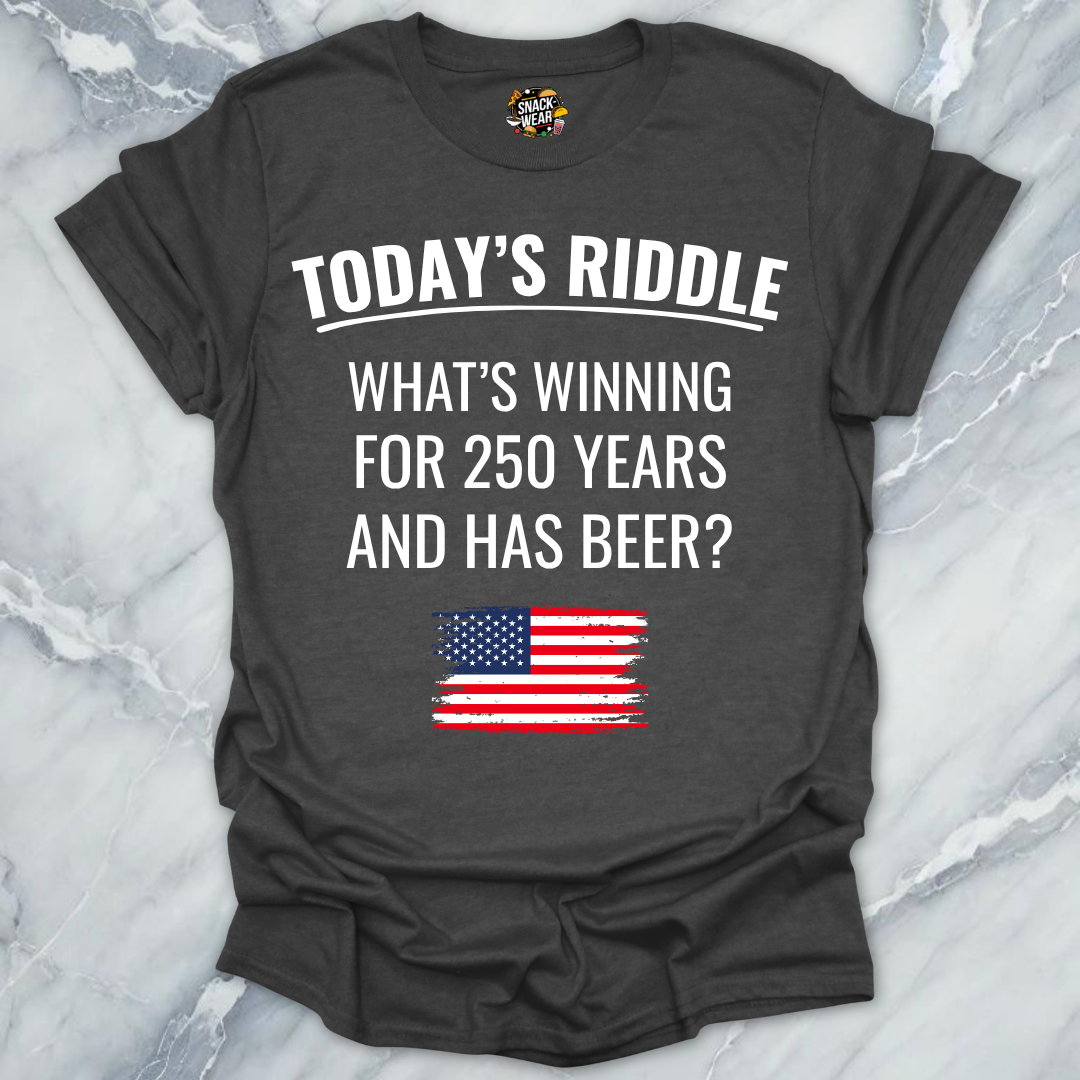 4th July Riddle Beer T-Shirt