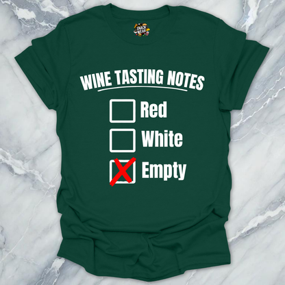 Wine Tasting Notes T-Shirt
