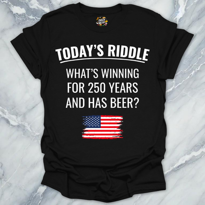 4th July Riddle Beer T-Shirt