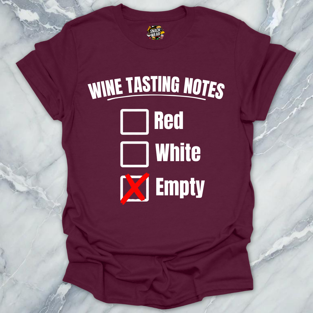 Wine Tasting Notes T-Shirt