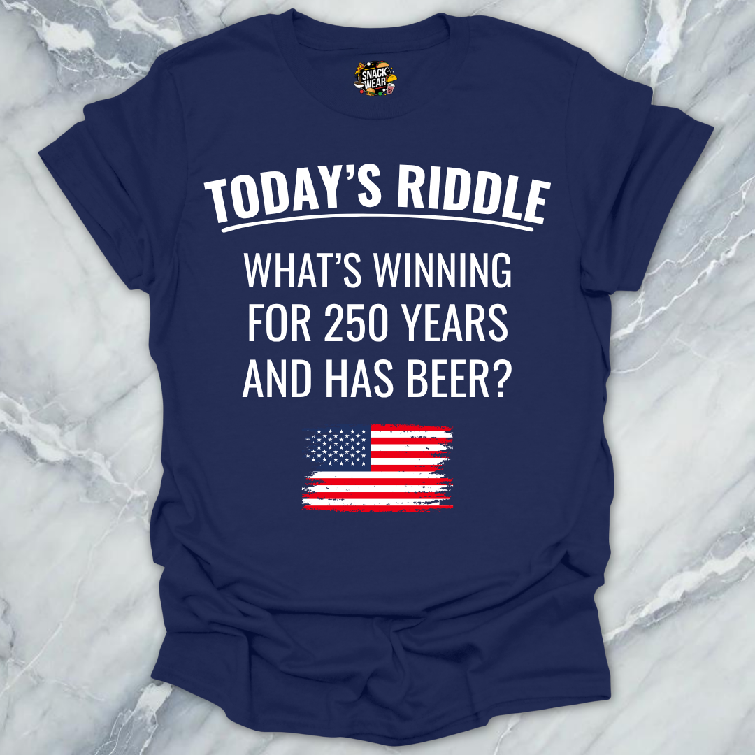 4th July Riddle Beer T-Shirt