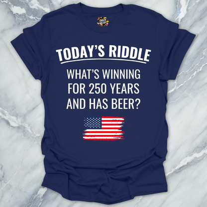 4th July Riddle Beer T-Shirt