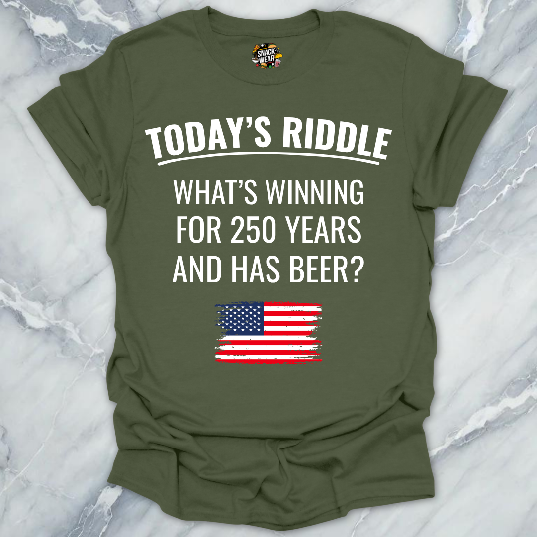 4th July Riddle Beer T-Shirt