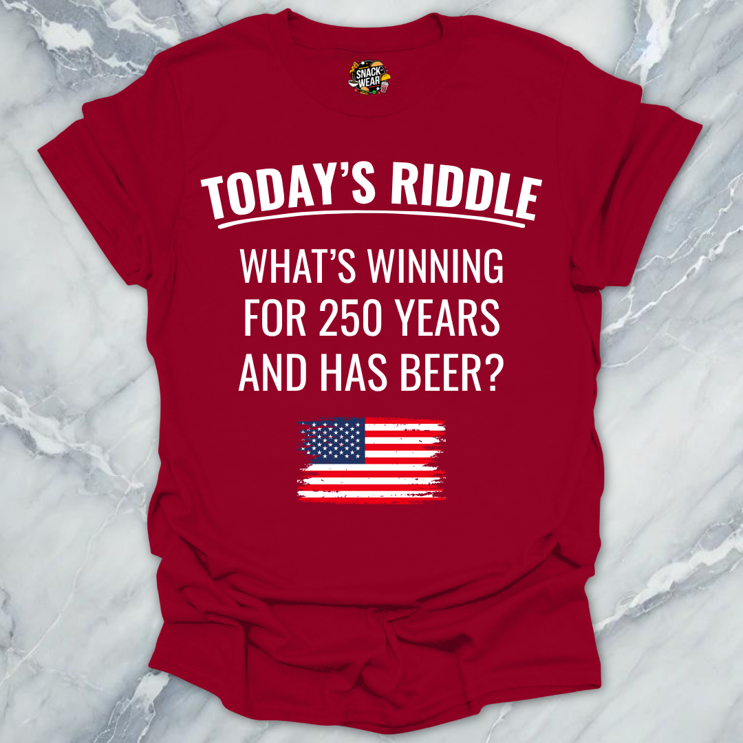 4th July Riddle Beer T-Shirt