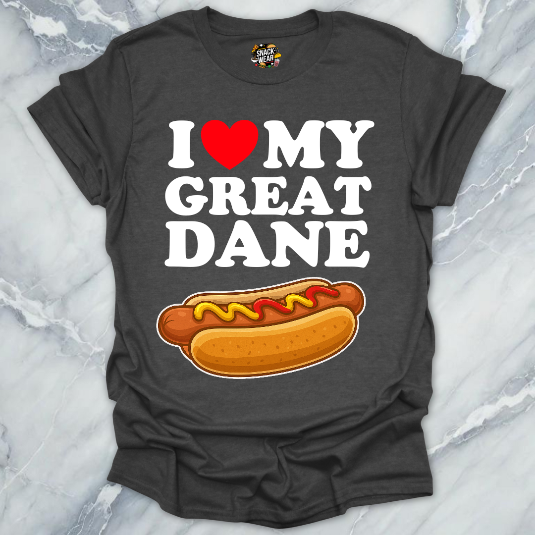 I Love My Great Dane T-Shirt