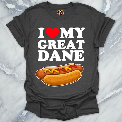 I Love My Great Dane T-Shirt