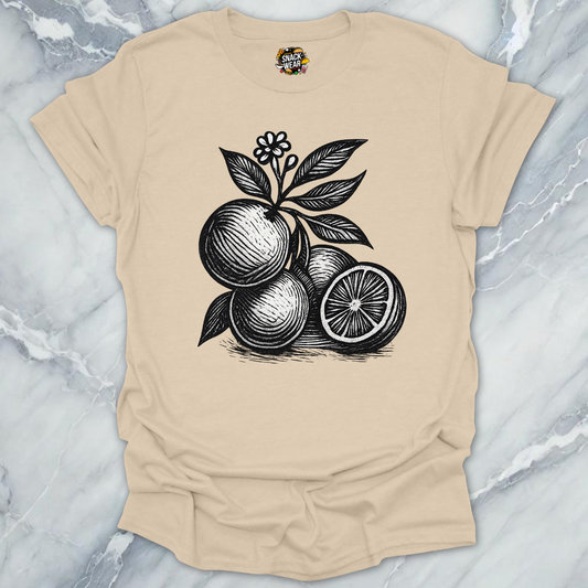 Vintage Citrus Woodcut T-Shirt