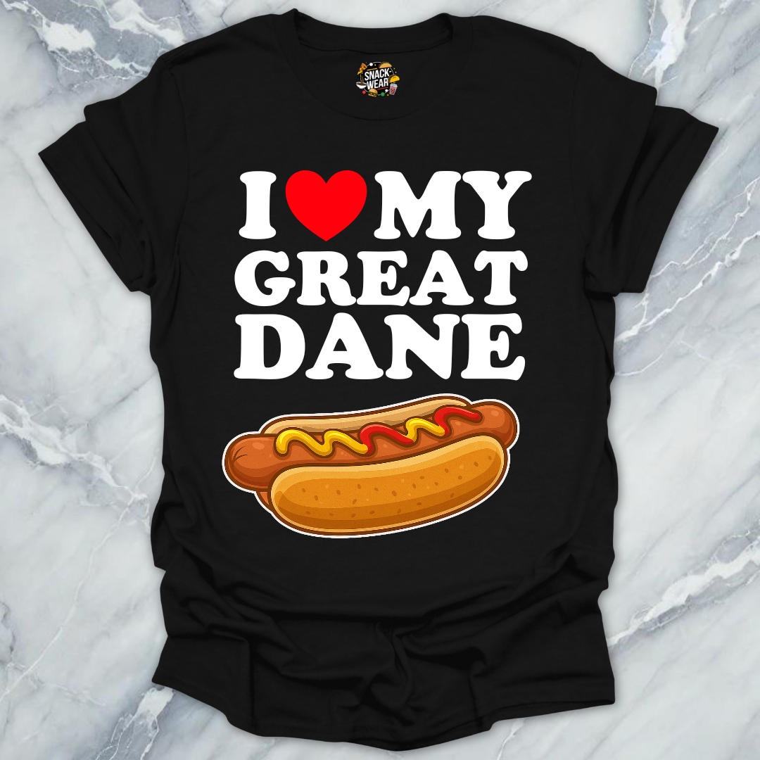 I Love My Great Dane T-Shirt