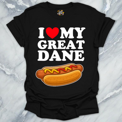 I Love My Great Dane T-Shirt