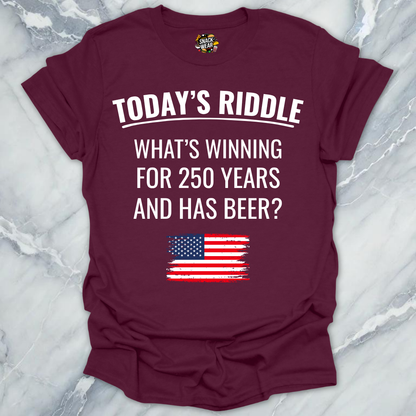 4th July Riddle Beer T-Shirt