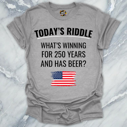 4th July Riddle Beer T-Shirt
