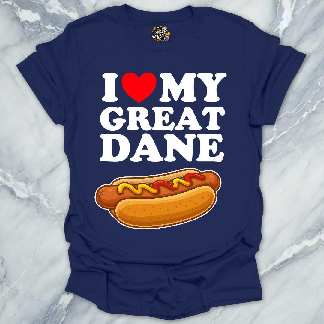 I Love My Great Dane T-Shirt