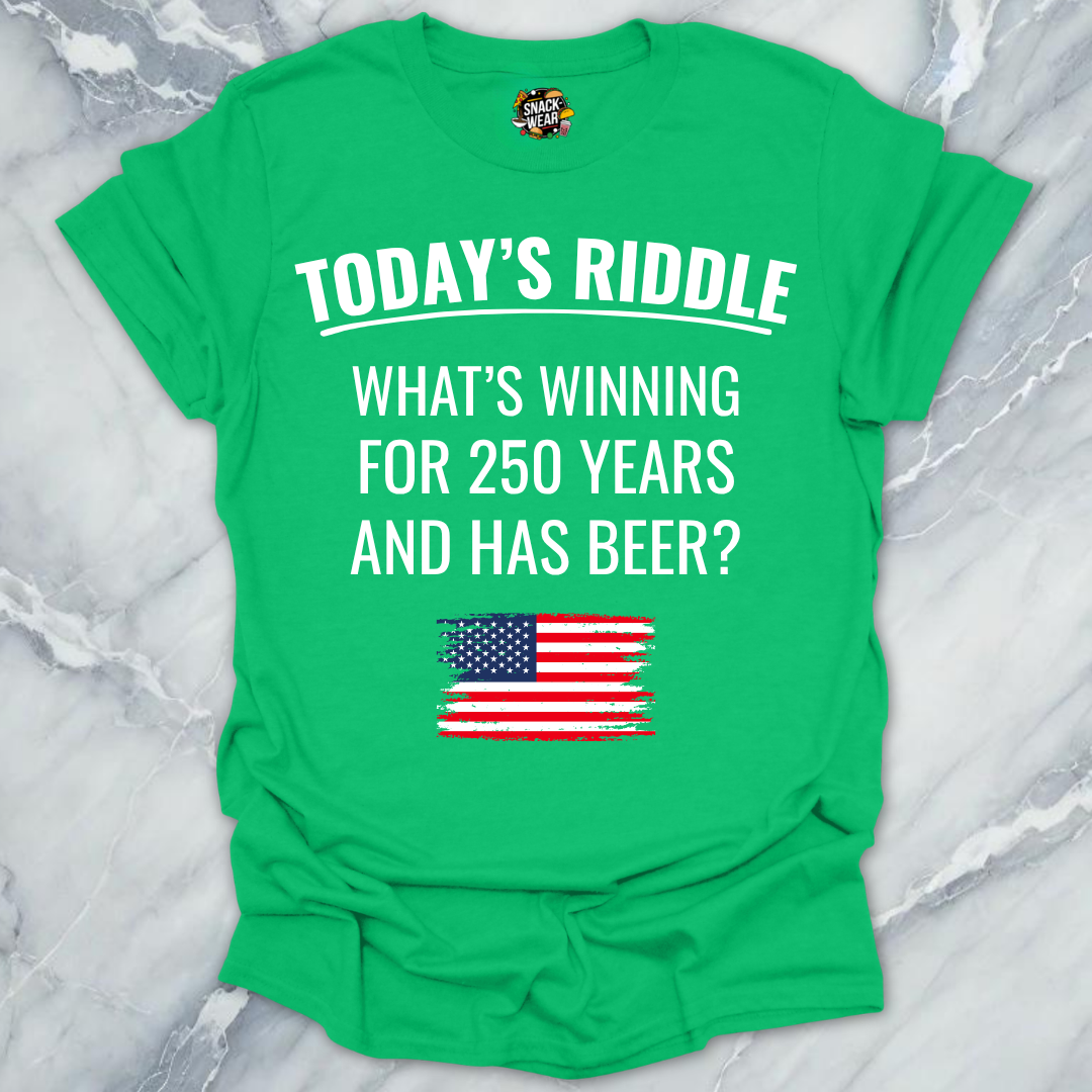4th July Riddle Beer T-Shirt