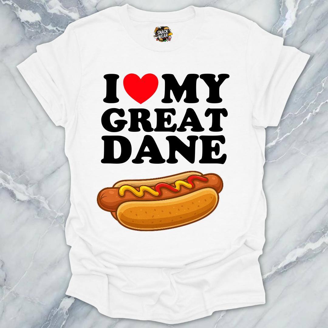 I Love My Great Dane T-Shirt