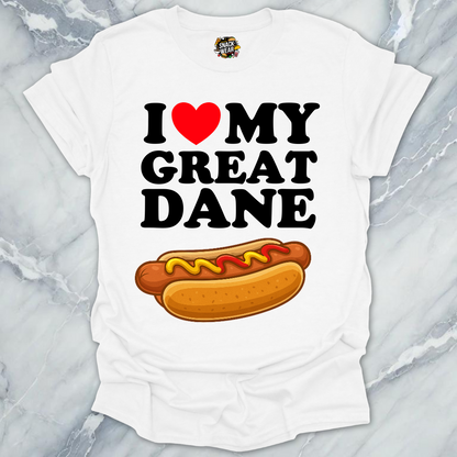 I Love My Great Dane T-Shirt