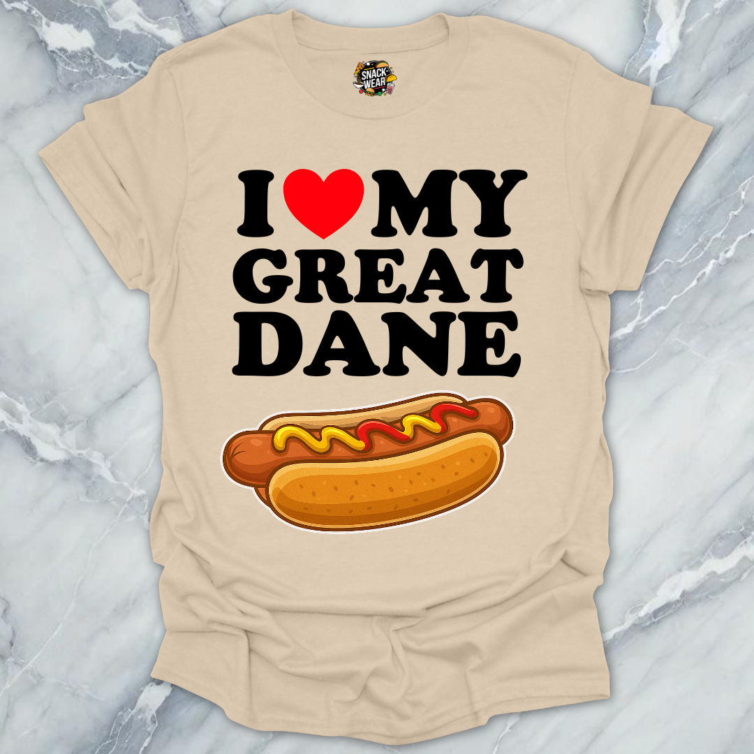 I Love My Great Dane T-Shirt