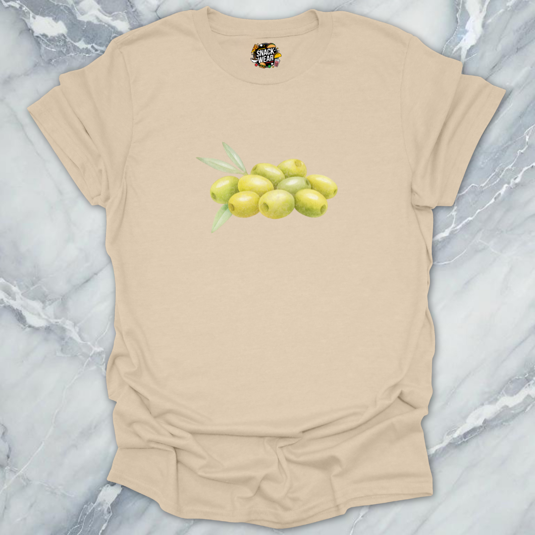 Minimal Watercolor Green Olives T-Shirt