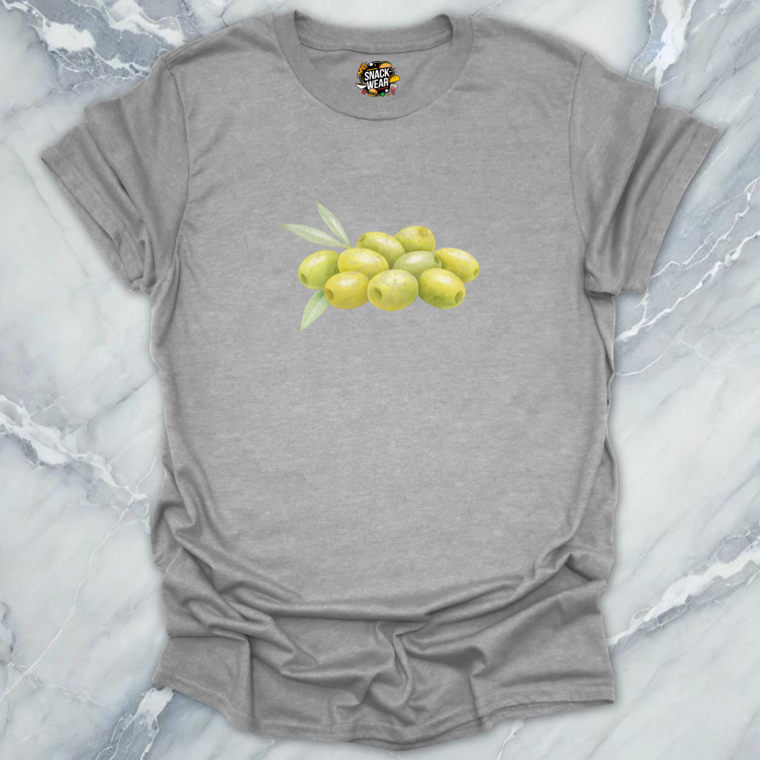 Minimal Watercolor Green Olives T-Shirt
