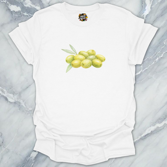 Minimal Watercolor Green Olives T-Shirt