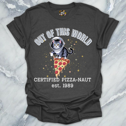 Pizza Cat – Certified Pizza-Naut est 1989 T-Shirt