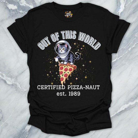 Pizza Cat – Certified Pizza-Naut est 1989 T-Shirt