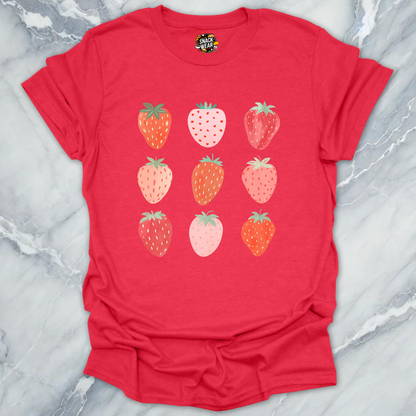Berry Grid – Cute Summer Strawberry T-Shirt