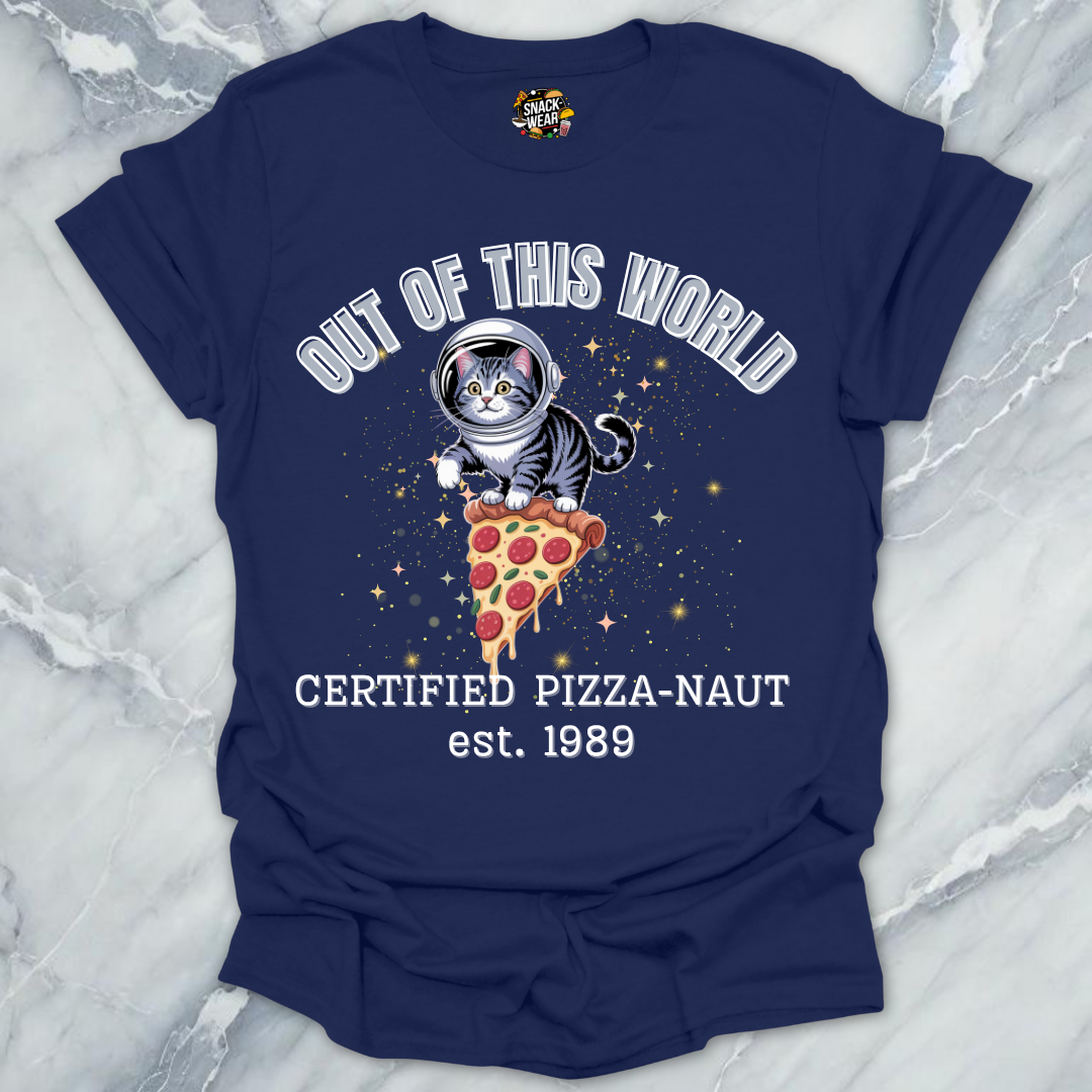 Pizza Cat – Certified Pizza-Naut est 1989 T-Shirt