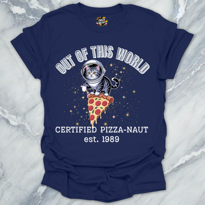 Pizza Cat – Certified Pizza-Naut est 1989 T-Shirt