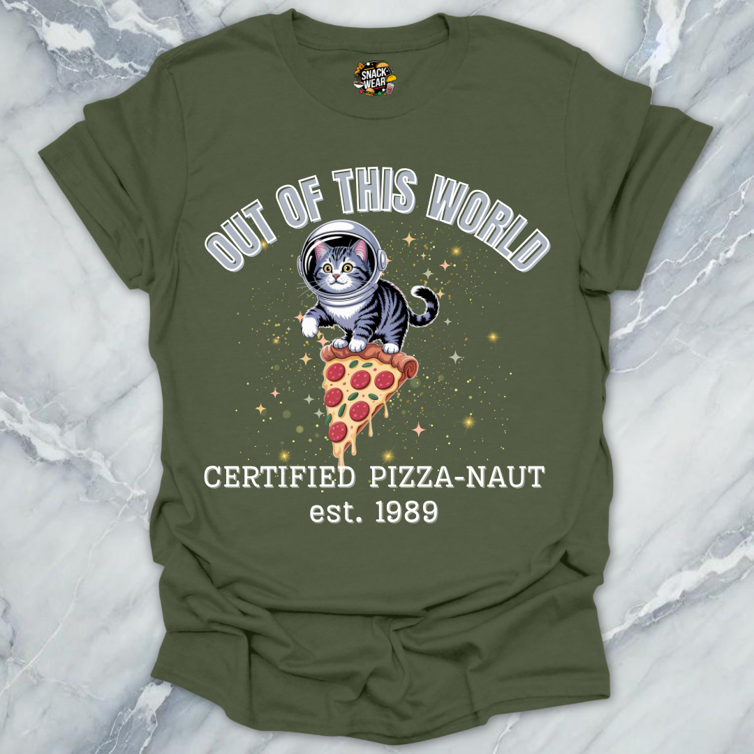 Pizza Cat – Certified Pizza-Naut est 1989 T-Shirt