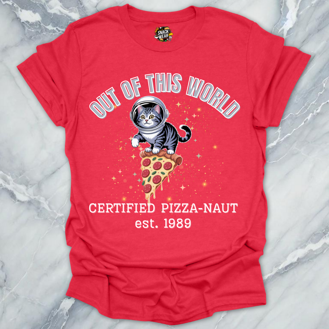 Pizza Cat – Certified Pizza-Naut est 1989 T-Shirt