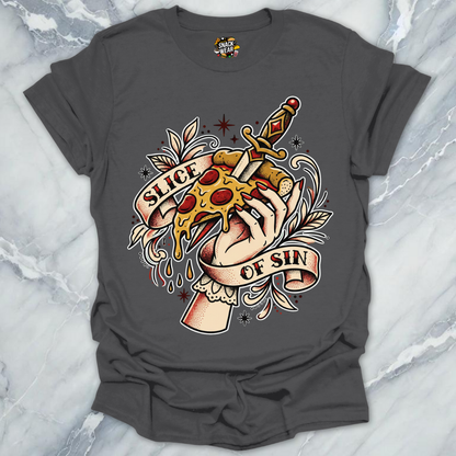 Pizza Slice of Sin Tattoo T-Shirt