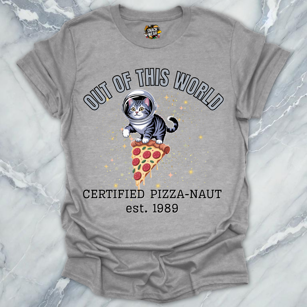 Pizza Cat – Certified Pizza-Naut est 1989 T-Shirt